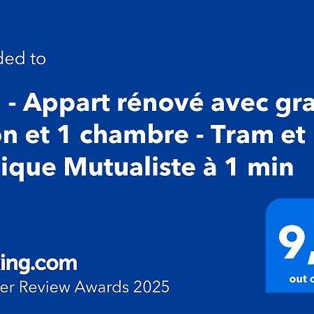 102 - Appart Renove Avec Grand Salon Et 1 Chambre - Tram Et Clinique Mutualiste A 1 Min Grenoble Eksteriør billede