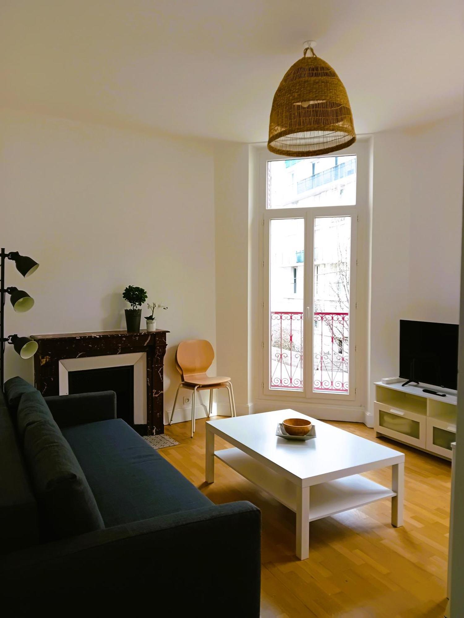102 - Appart Renove Avec Grand Salon Et 1 Chambre - Tram Et Clinique Mutualiste A 1 Min Grenoble Eksteriør billede